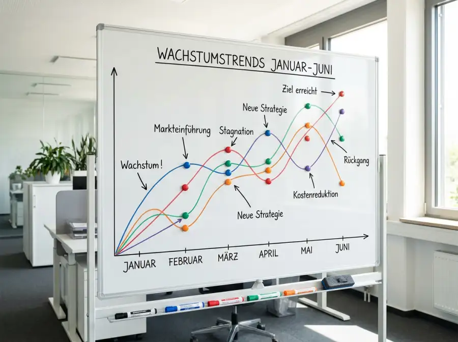 Quotenverlauf der Top-5-WM-Favoriten von Januar bis Juni 2026
